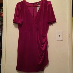 Wild fable puff sleeved velvet party dress